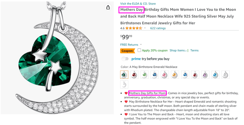 Mothers Day Amazon Keywords